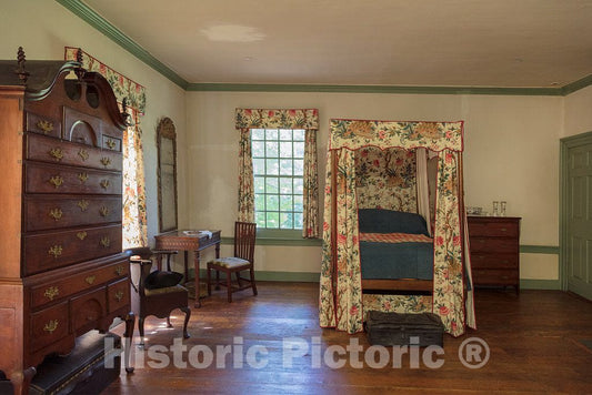 Photo- George Washington's Bedroom in The Ford Mansion 2 Fine Art Photo Reproduction