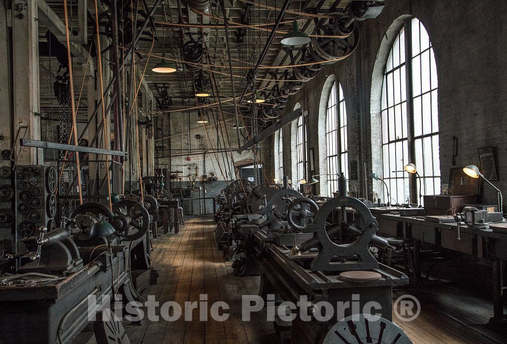 Photo- One of Two Machine Shops Where Thomas Edison and his Staff Worked on New Ideas and Products at The Thomas Edison National Historical Park in West Orange, New Jersey 1