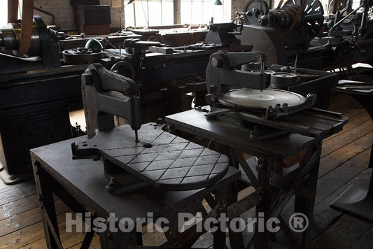 Photo- One of Two Machine Shops Where Thomas Edison and his Staff Worked on New Ideas and Products at The Thomas Edison National Historical Park in West Orange, New Jersey 2