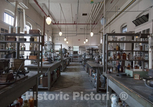 Photo- The Chemical Laboratory Where Edison's Teams Worked on Chemicals That were Used in Batteries, Phonograph Records and Other Inventions 3 Fine Art Photo Reproduction