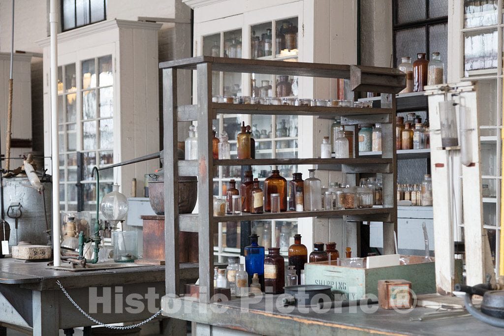 Photo- The Chemical Laboratory Where Edison's Teams Worked on Chemicals That were Used in Batteries, Phonograph Records and Other Inventions 6 Fine Art Photo Reproduction