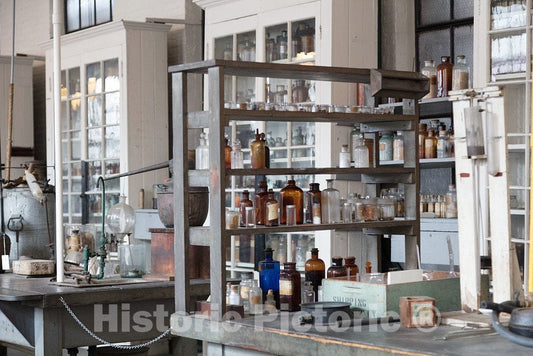 Photo- The Chemical Laboratory Where Edison's Teams Worked on Chemicals That were Used in Batteries, Phonograph Records and Other Inventions 6 Fine Art Photo Reproduction