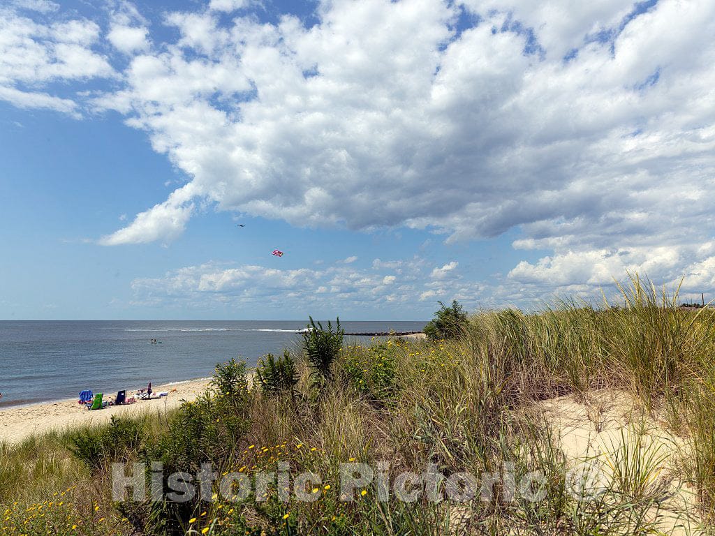 Photo- Beaches and Sand Dunes Along The Jersey Shore in Cape May, New Jersey 2 Fine Art Photo Reproduction