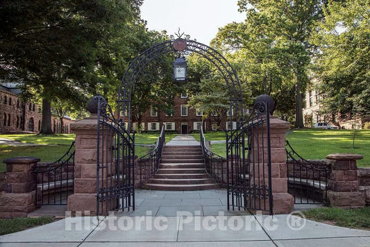 Photo - One of The Many entrances to The Campus at Rutgers Universiy in New Brunswick, New Jersey- Fine Art Photo Reporduction
