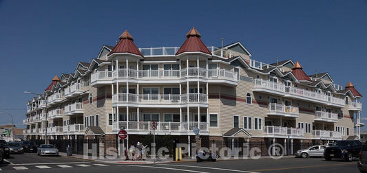 Photo - Condominiums Along The Boardwalk in Seaside Heights, New Jersey- Fine Art Photo Reporduction