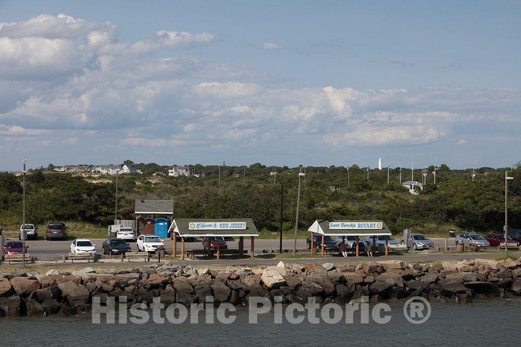 Photo - Welcome Signs Near The Terminal at The Cape May-Lewes Ferry in Cape May, New Jersey- Fine Art Photo Reporduction