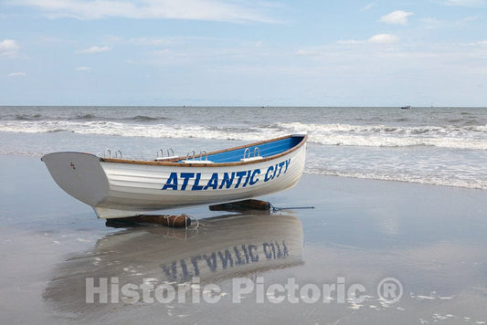 Photo- Lifeboat Along The Boardwalk at The Steel Pier in Atlantic City, New Jersey 2 Fine Art Photo Reproduction