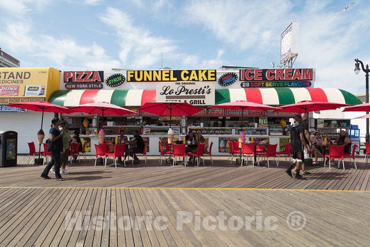 Photo- Shops Along The Boardwalk Near The Steel Pier in Atlantic City, New Jersey 7 Fine Art Photo Reproduction