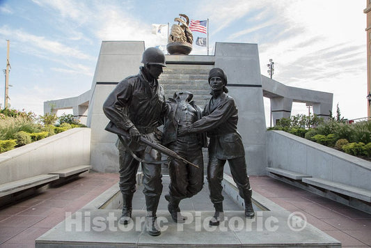 Photo- Korean War Memorial Along The Boardwalk in Atlantic City, New Jersey 1 Fine Art Photo Reproduction
