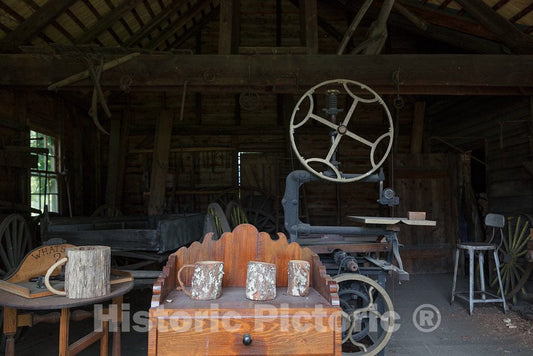 Photo- Woodworking Shop in The Historic Village of Batsto in The Pine Barrens of New Jersey 1 Fine Art Photo Reproduction