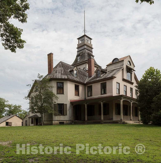 Photo- The Batsto Mansion in The Historic Village of Batsto in The Pine Barrens of New Jersey 1 Fine Art Photo Reproduction