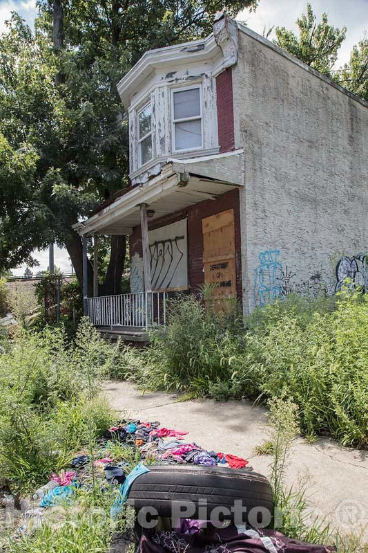Photo - Abandoned Home in Camden, New Jersey- Fine Art Photo Reporduction