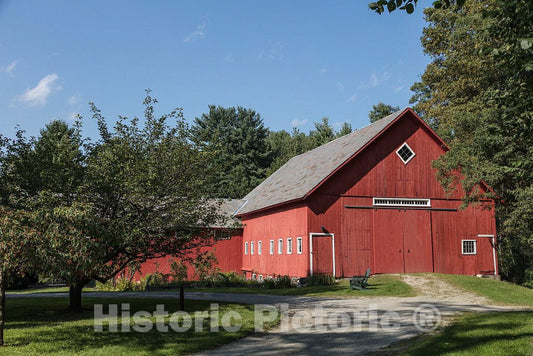 Photo- Historic barn at The Samuel Gilbert Smith Farmstead in West Brattleboro, Vermont 1 Fine Art Photo Reproduction