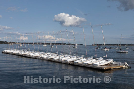 Photo- Scene at The Busy Harbor on Casco Bay in Portland, Maine's Largest City 4 Fine Art Photo Reproduction