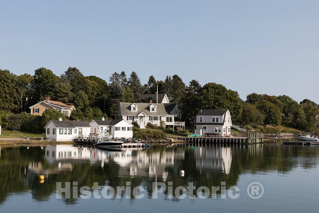 Photo- Harbor in Cape Porpoise, a small coastal village that is part of Kennebunkport, Maine 2 Fine Art Photo Reproduction