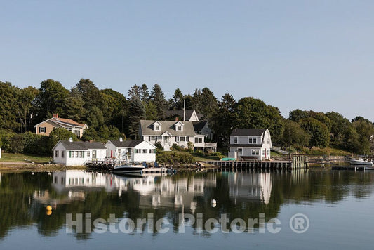 Photo- Harbor in Cape Porpoise, a small coastal village that is part of Kennebunkport, Maine 2 Fine Art Photo Reproduction