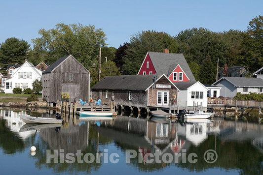 Photo- Harbor in Cape Porpoise, a Small Coastal Village That is Part of Kennebunkport, Maine 3 Fine Art Photo Reproduction