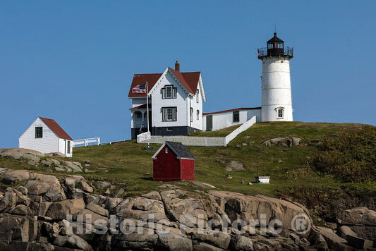 Photo- The Cape Neddick Lighthouse, Known Locally and affectionately as The Nubble Light, Built in 1879 and Still in use in York 3 Fine Art Photo Reproduction