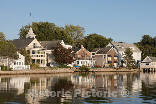 Photo- Harbor in Kennebunkport, Maine, Home of The Summer Compound of The 41st President of The United States, George H.W. Bush, and his Family 1 Fine Art Photo Reproduction