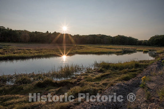 Photo - Marshy Smith Brook Near Goose Creek Beach in Kennebunkport, Maine- Fine Art Photo Reporduction