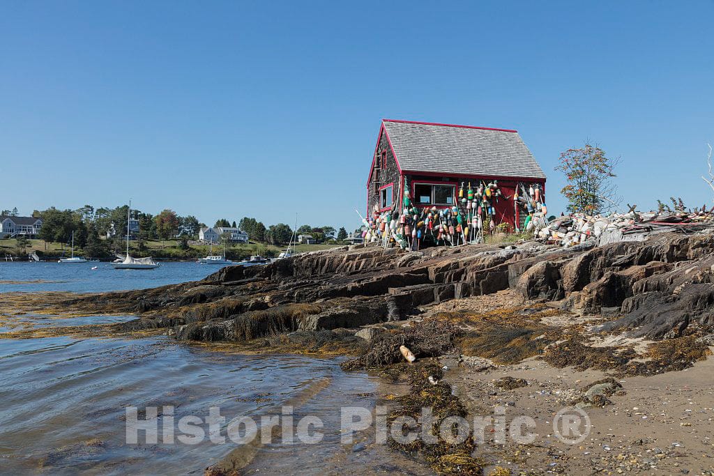 Photo - The oft-Photoed Nubble Lobster Shack, or Lobster Pound on Bailey Island, a Small, Quaint Island in Casco Bay Off The Coast of Maine- Fine Art Photo Reporduction