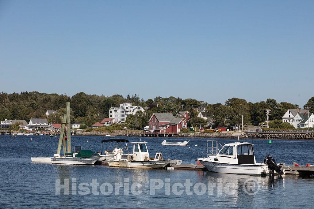 Photo - Harbor at Bailey Island, a Small, Quaint Island in Casco Bay Off The Coast of Maine- Fine Art Photo Reporduction