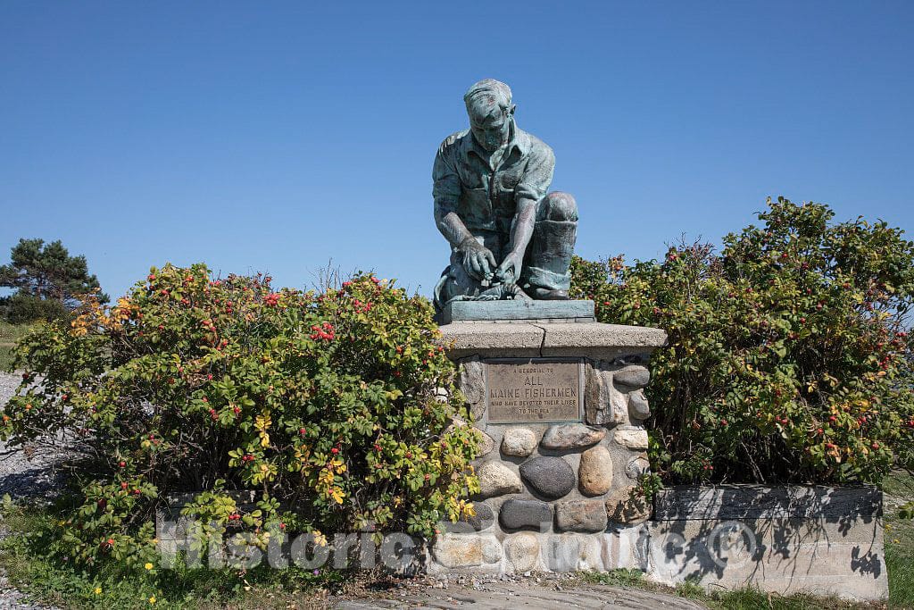 Photo - Memorial to Lost Fishermen at land's end on Bailey Island, Maine- Fine Art Photo Reporduction