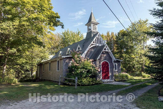 Photo - All Saints Episcopal Church on Orr's Island, Maine- Fine Art Photo Reporduction