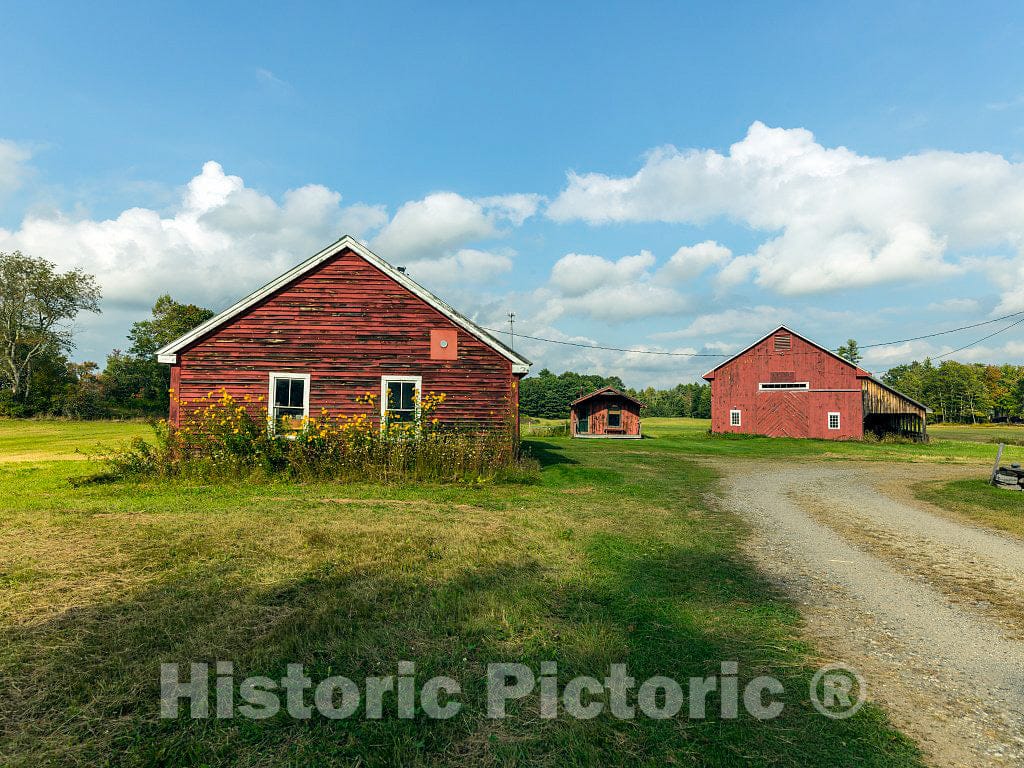 Photo- Scene at a hay Farm Near West Buxton, Maine 1 Fine Art Photo Reproduction