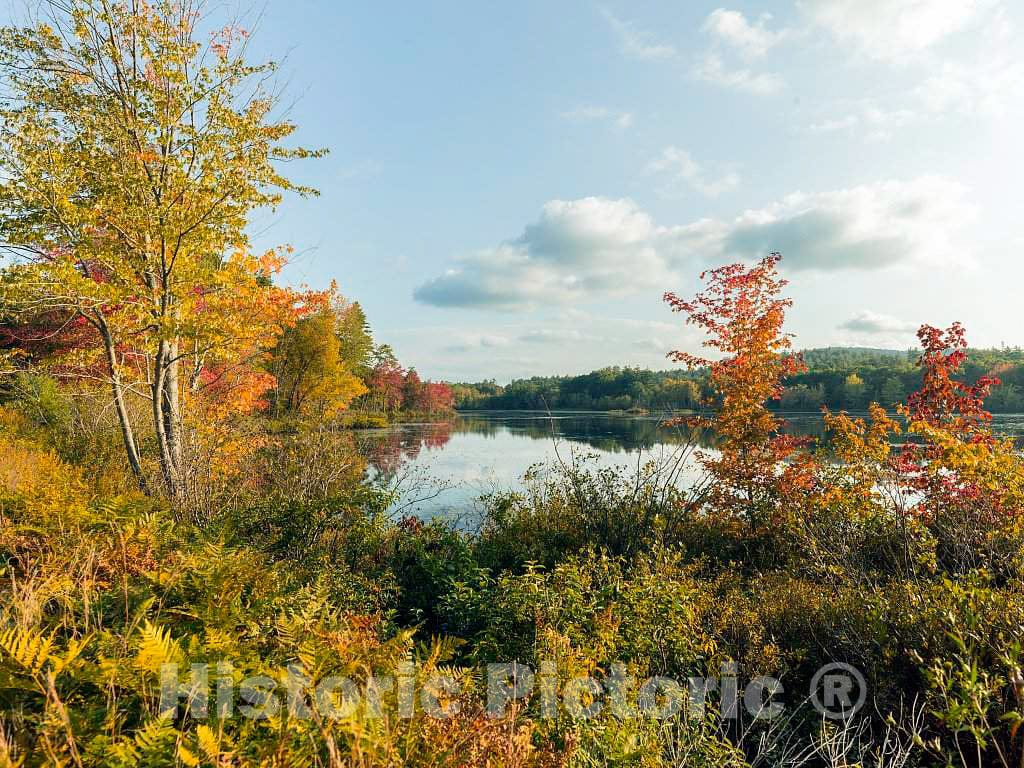 Photo- Although This Photo of Ingalls Pond, Near Hiram in Western Maine, was Taken a Few Days Before The Fall Equinox, Autumn Colors Have Already Made an Appearance 2