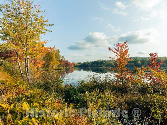Photo- Although This Photo of Ingalls Pond, Near Hiram in Western Maine, was Taken a Few Days Before The Fall Equinox, Autumn Colors Have Already Made an Appearance 2