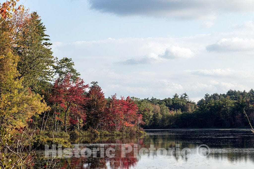 Photo - Scene a few days before the autumn equinox along Ingalls Pond, near Hiram, Maine- Fine Art Photo Reporduction