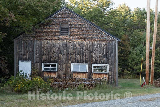 Photo - Cabin in Hiram, Maine, Whose Wood Contains a Distinctive and unsual Pattern Worth zeroing in on- Fine Art Photo Reporduction