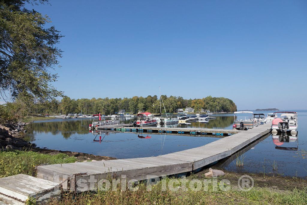 Photo - Harbor in South Hero, Vermont, the southern half of Grand Isle, one of the Lake Champlain Islands chain in Lake Champlain, separating Vermont and New York State