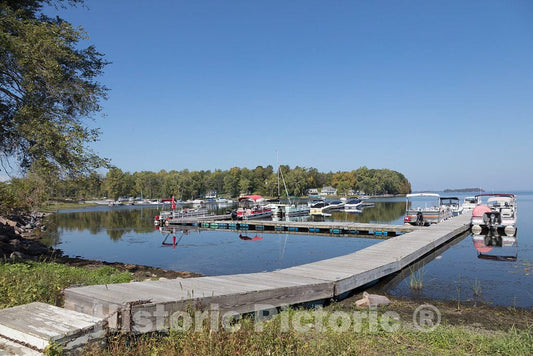 Photo - Harbor in South Hero, Vermont, the southern half of Grand Isle, one of the Lake Champlain Islands chain in Lake Champlain, separating Vermont and New York State