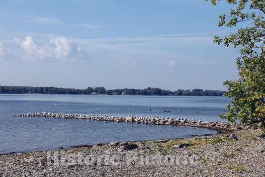 Photo - Isle La Motte, one of The Lake Champlain Islands Chain in Vermont Waters of Lake Champlain, Separating Vermont and New York State- Fine Art Photo Reporduction
