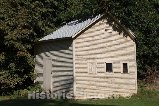 Photo - Outbuilding on the grounds of Saint Anne's Shrine on Isle La Motte, one of the Lake Champlain Islands chain in Vermont waters of Lake Champlain- Fine Art Photo Reporduction