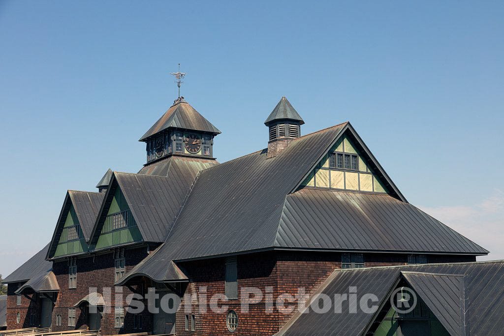 Photo - The Enormous Farm barn at Shelburne Farms, a nonprofit Education Center and Working Farm,on The Shores of Lake Champlain in Shelburne, Vermont