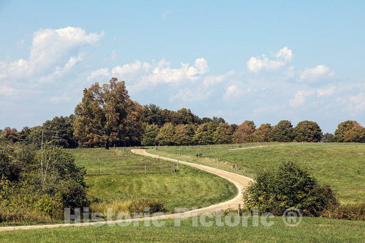 Photo- Winding road at Shelburne Farms, a nonprofit education center and working farm,on the shores of Lake Champlain in Shelburne, Vermont 2 Fine Art Photo Reproduction