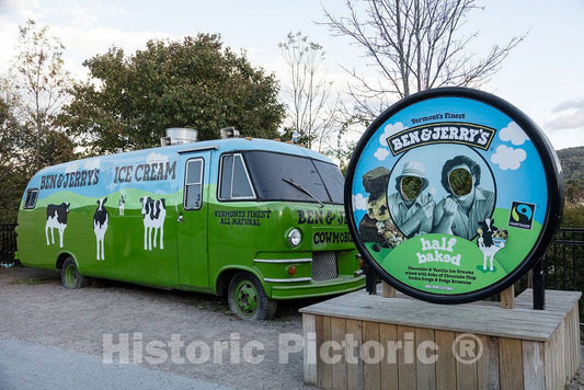 Photo - Scene Outside The Ben and Jerry's Ice Cream Factory in South Burlington- Fine Art Photo Reporduction