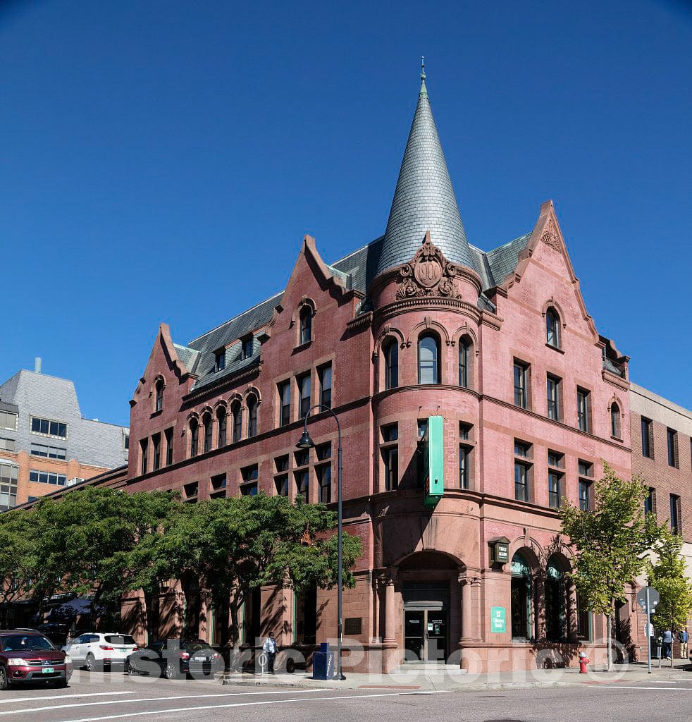 Photo- The 1900 Burlington Savings Bank Building in Burlington, Vermont 2 Fine Art Photo Reproduction