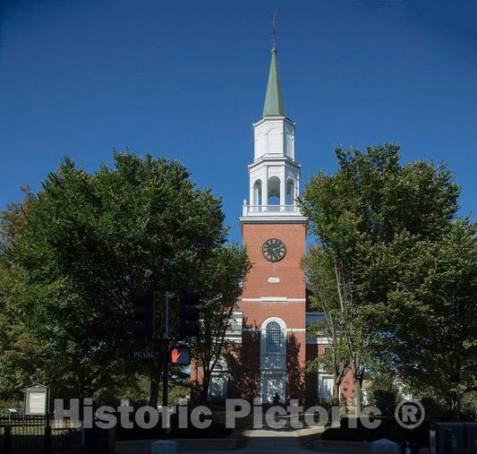 Photo - The First Unitarian Universalist Society Meeting House, Often referred to by nonmembers as a Unitarian Church, in Burlington, Vermont - Fine Art Photo Reporduction