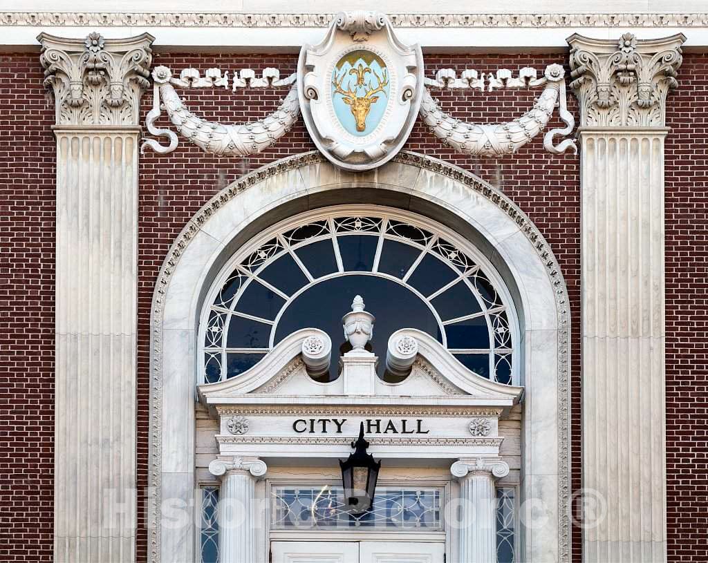 Photo - Entrance to City Hall in Burlington, Vermont- Fine Art Photo Reporduction