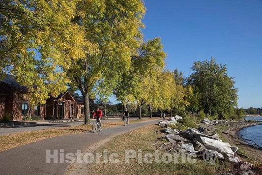 Photo- Scene at The Burlington, Vermont, Waterfront 1 Fine Art Photo Reproduction