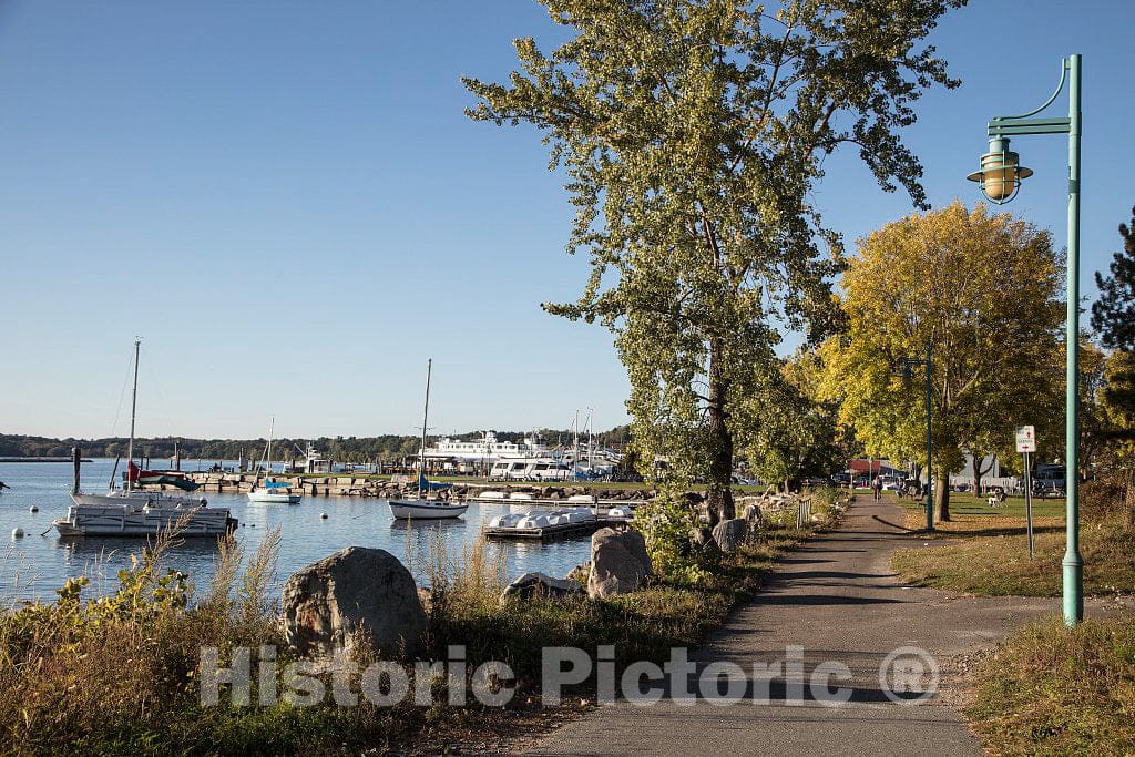 Photo- Scene Along The Lake Champlain Waterfront in Downtown Burlington, Vermont 5 Fine Art Photo Reproduction