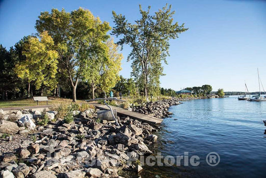 Photo- Scene Along The Lake Champlain Waterfront in Downtown Burlington, Vermont 7 Fine Art Photo Reproduction