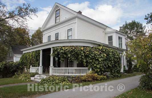 Photo - The Town Hall, Public Library, and History Center, All Functioning Out of This Building in Waterbury, Vermont- Fine Art Photo Reporduction
