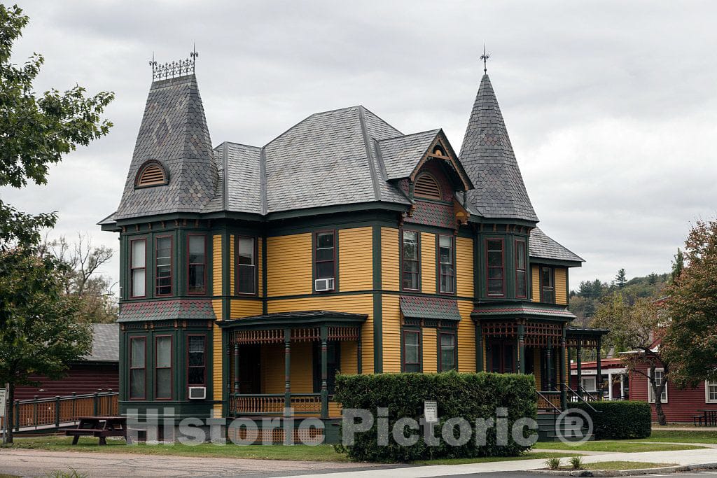 Photo - Victorian Mansion, Now Used by a State Agency, in Vermont's Capital City, Montpelier- Fine Art Photo Reporduction