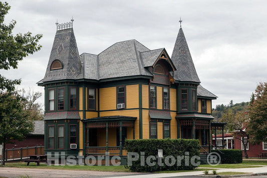 Photo - Victorian Mansion, Now Used by a State Agency, in Vermont's Capital City, Montpelier- Fine Art Photo Reporduction