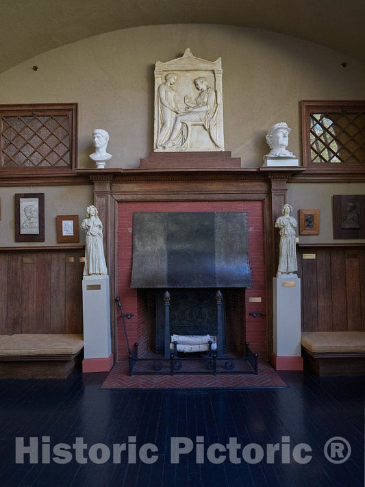 Photograph- Main Room in The Little Studio at Aspect, The Estate of Augustus Saint-Gaudens, one of America's Greatest sculptors, Now The Saint-Gaudens National Historic Site in Cornish, New